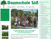 Tablet Screenshot of baumschule-suess.de
